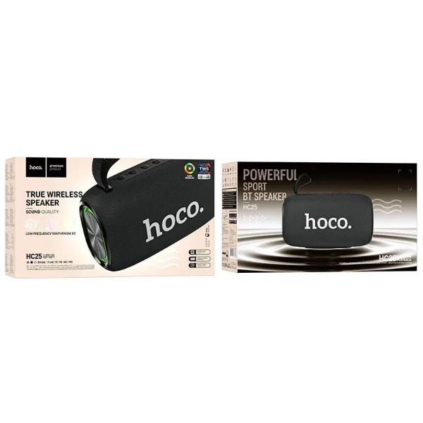 Фото - Портативная акустика HOCO HC25 Radiante sports BT speaker Black (6942007618847)