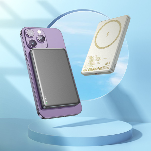 Фото - Батарея мобільна HOCO Q26 Joy PD20W 5000mAh metal gray (6942007624039)