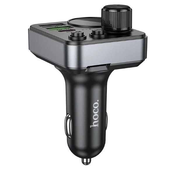 Фото - FM модулятор HOCO E86 Alegria 48W dual port PD30W+QC3.0 car BT Black (6942007646956)