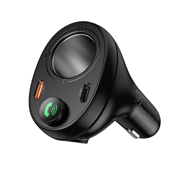 Фото - FM модулятор HOCO E88 Star 35W(2C) BT FM transmitter Black (6942007654111)