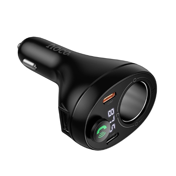 Фото - FM модулятор HOCO E88 Star 35W(2C) BT FM transmitter Black (6942007654111)