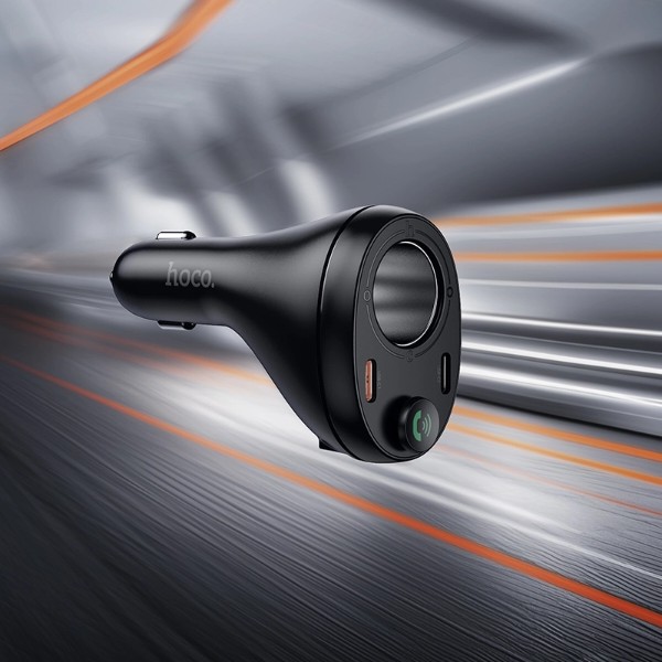 Фото - FM модулятор HOCO E88 Star 35W(2C) BT FM transmitter Black (6942007654111)