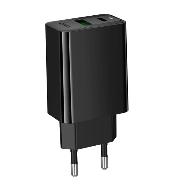 Фото - Сетевое зарядное устройство HOCO CS94A Leader PD20W+QC3.0 charger(EU) Black (6942007671101)