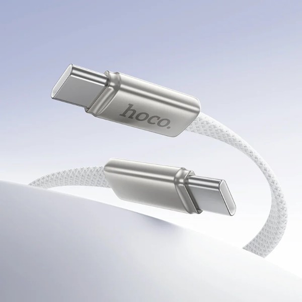 Фото - Кабель HOCO X125 Exceso 60W C to C White (6942007671699)