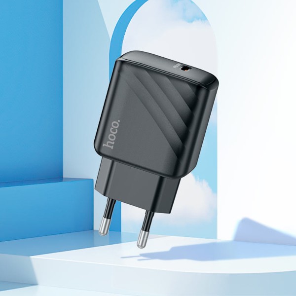 Фото - Мережевий зарядний пристрій HOCO CS22A PD30W charger Black (6942007609913)