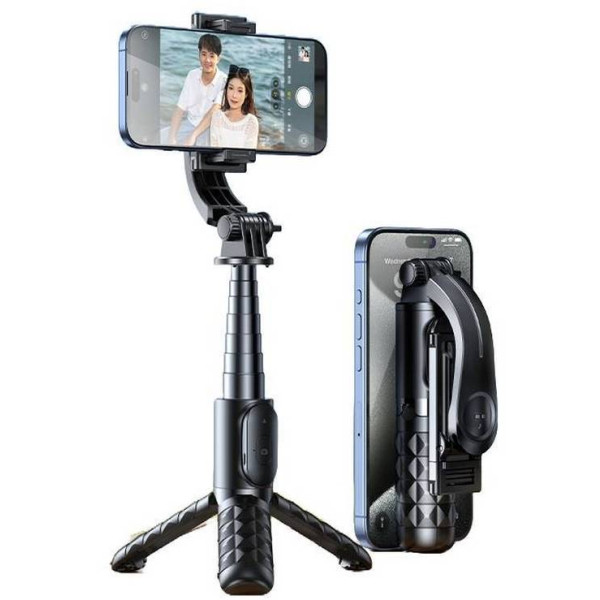 Фото - Трипод для селфі RTAKO Q10R MINI Clip selfie stick Black (6942063215332)