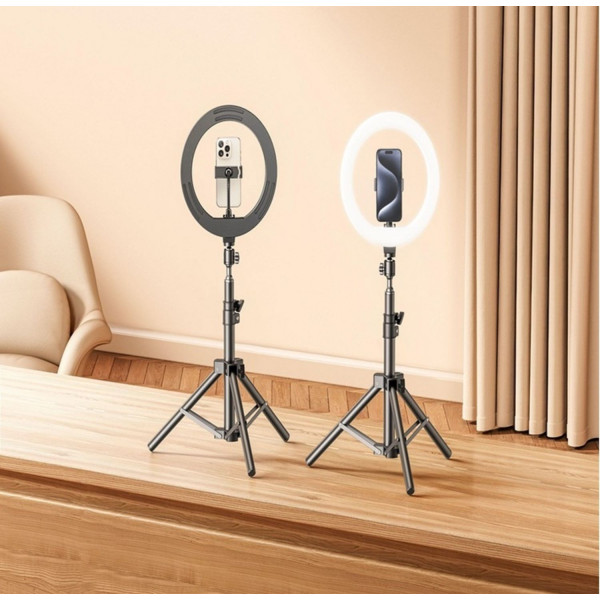 Фото - Набір для блогера RTAKO ZJ-ZBT01 Live Streaming Stand with Ring Light and Floor Tripod (6942063215400)