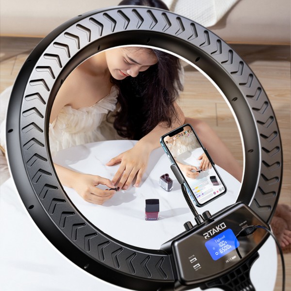 Фото - Кольцевая лампа RTAKO AR-GTB01-22S 22'' digital display Right Light (6942063218616)