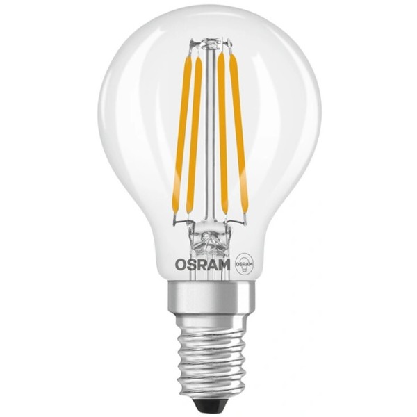 Фото - Лампочка світлодіодна Osram LED E14 3.4Вт 4000K 470Лм P45 (4099854468339)