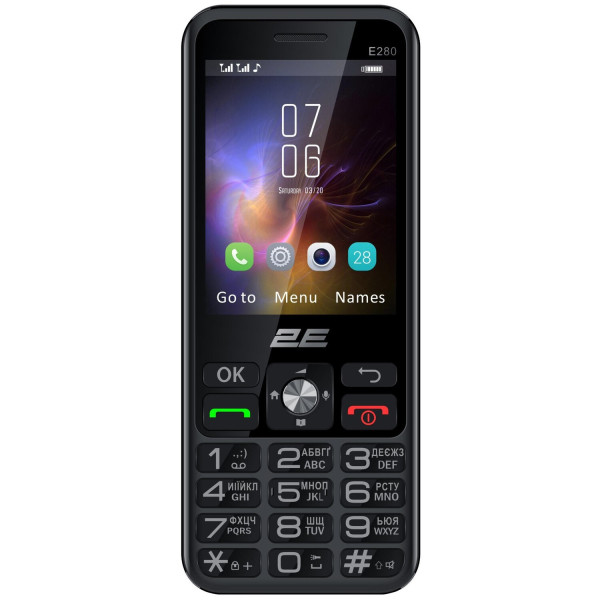 Фото - Мобільний телефон 2E E280 2025 Black
