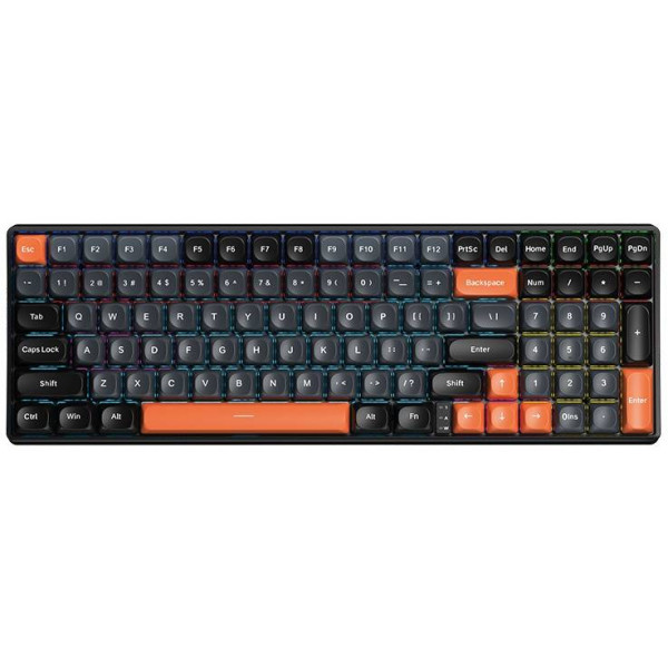 Клавиатура проводная Aula S100 Brown switch black EN/UA