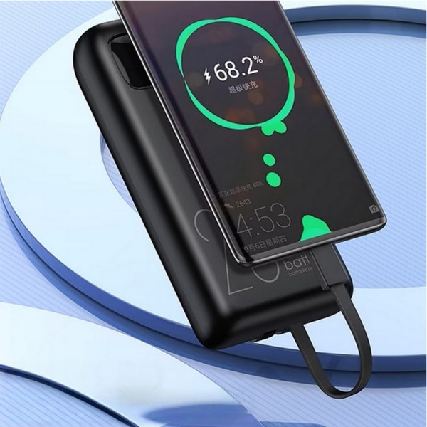 Фото - Батарея мобильная Awei P169K 20000mAh 22.5W PD Black (6954284002455)