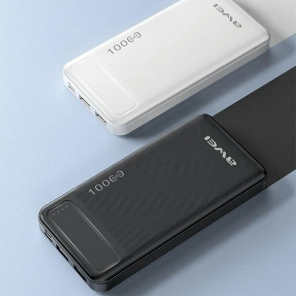 Фото - Батарея мобильная Awei P5K 10000mAh 2.1A Black 2xUSB (6954284094009)