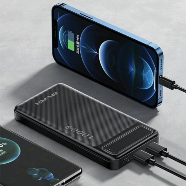 Фото - Батарея мобильная Awei P5K 10000mAh 2.1A Black 2xUSB (6954284094009)