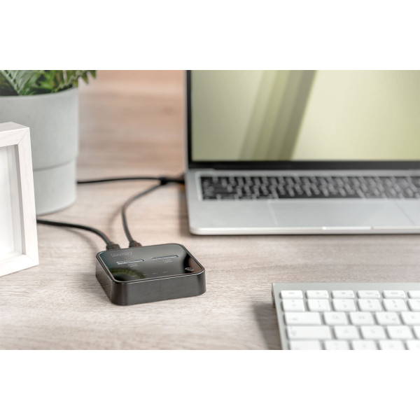 Фото - Док-станция Digitus Dual M.2 NVMe SSD USB Type-C 3.2 Black (DA-71545)