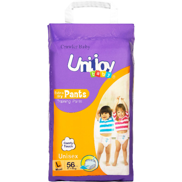 Фото - Одноразові підгузки-трусики Unijoy Soft Diapers L 9-14 кг 56 шт. (6967252809062)