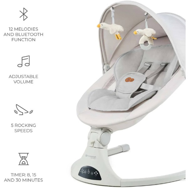 Фото - Крісло-гойдалка Kinderkraft Tulsy Beige (KBTULS00BEG0000)