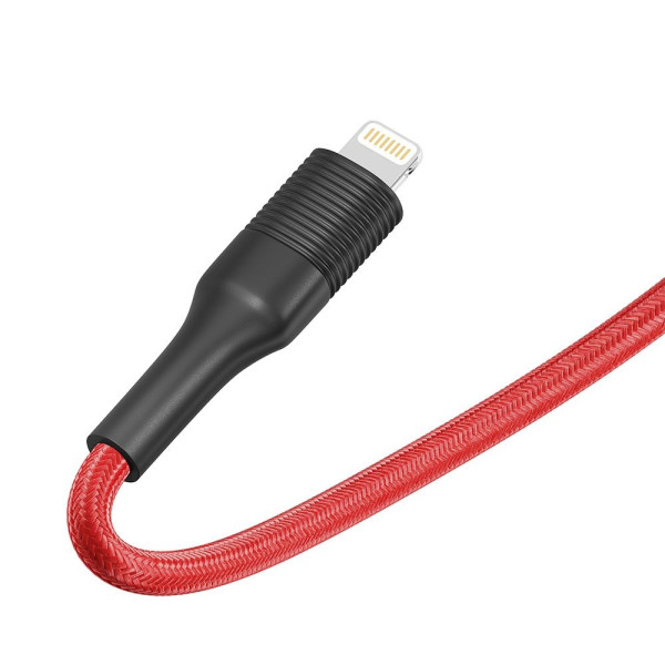 Фото - Кабель синхронізації даних Ridea StablePro 12W Lightning Red-Black (RC-ST74)