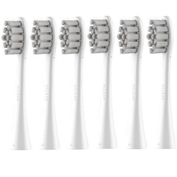 Фото - Насадка для зубної щітки Oclean P2S6 W06 Standard Clean Brush Head White 6 шт. (6970810552188)