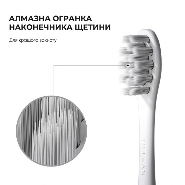 Фото - Насадка для зубной щетки Oclean P1S12 W06 Gum Care Brush Head White 6 шт. (6970810552263)