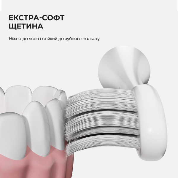 Фото - Насадка для зубной щетки Oclean P1S12 W06 Gum Care Brush Head White 6 шт. (6970810552263)