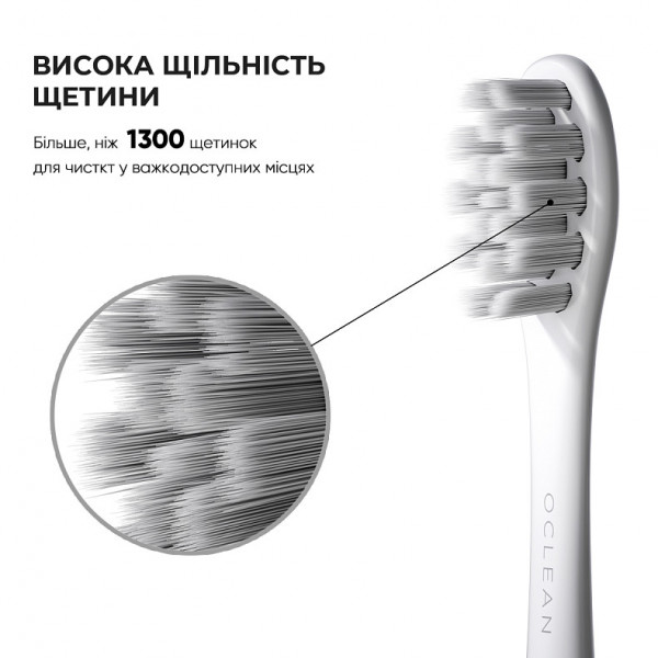 Фото - Насадка для зубной щетки Oclean P1S12 W06 Gum Care Brush Head White 6 шт. (6970810552263)