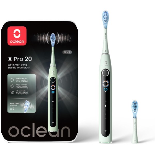 Фото - Зубна щітка електрична Oclean X Pro 20 Electric Toothbrush Green (6970810556902)