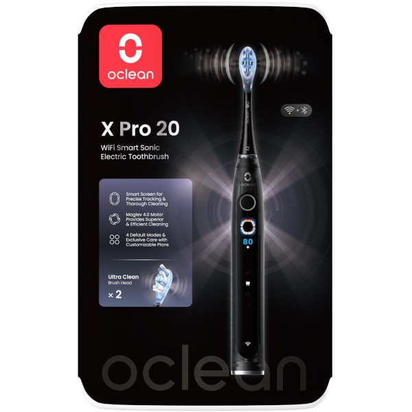 Фото - Зубна щітка електрична Oclean X Pro 20 Electric Toothbrush Black (6970810556940)