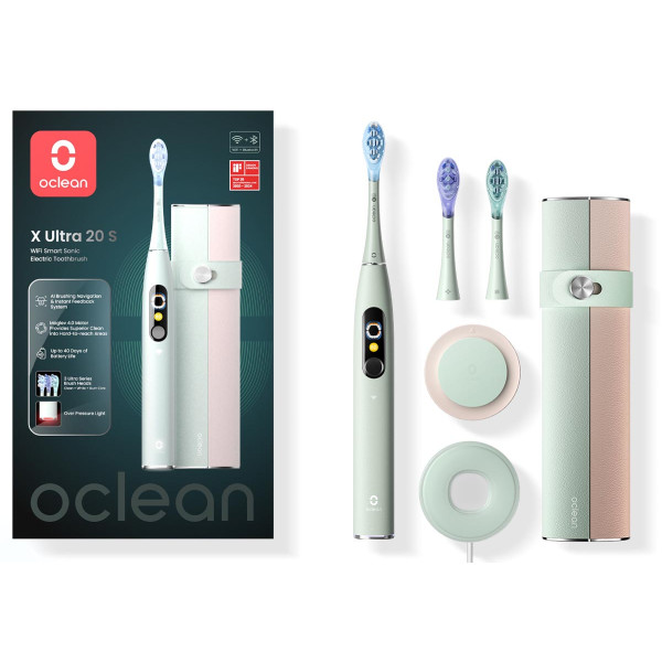 Фото - Зубна щітка електрична Oclean X Ultra 20 Set Electric Toothbrush Green (6970810557091)