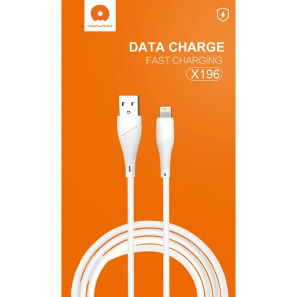 Фото - Кабель WUW X196 USB Lightning 2,4А White (6972573335596)