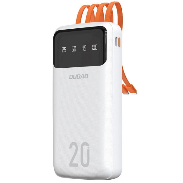 Фото - Батарея мобільна Dudao K6Pro 20000mAh White (6973687243432)