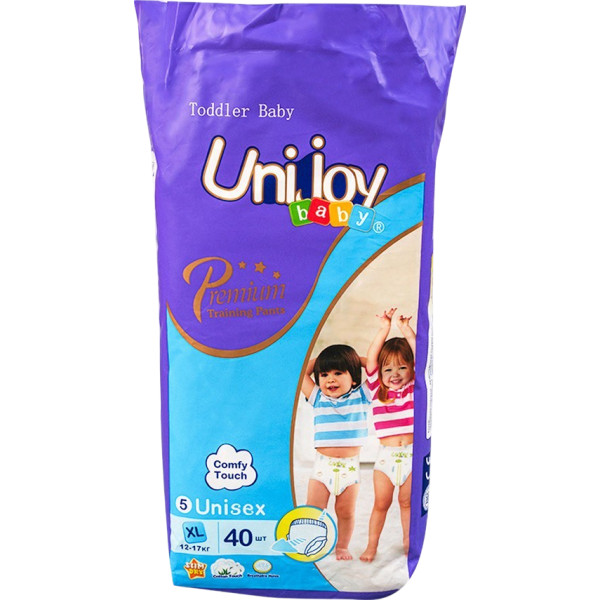 Фото - Одноразові підгузки-трусики Unijoy Premium XL 12-17 кг 40 шт. (6973920542452)