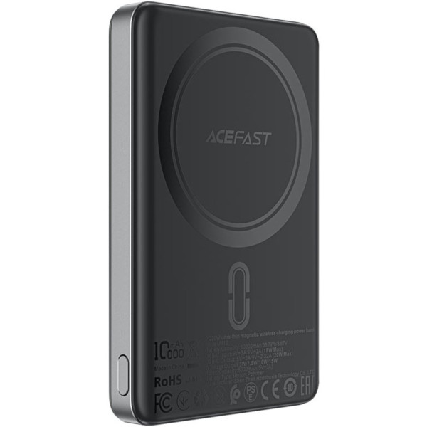 Фото - Батарея мобільна AceFast Magnetic Wireless 10000mAh 20W PD (6974316283393)