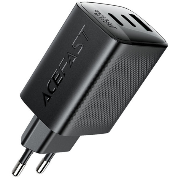 Фото - Мережевий зарядний пристрій AceFast 3xUSB 67W (2xUSB-C+USB-C) Gan A108 Fast Charger Black (6974316284048)