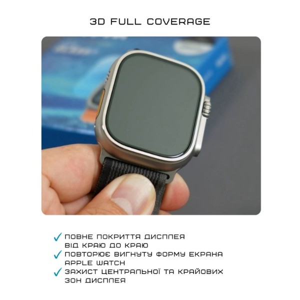 Фото - Захисне скло для смарт-годинника Anank 3D Guard Clear Glass for Apple Watch 46mm (6975593907828)