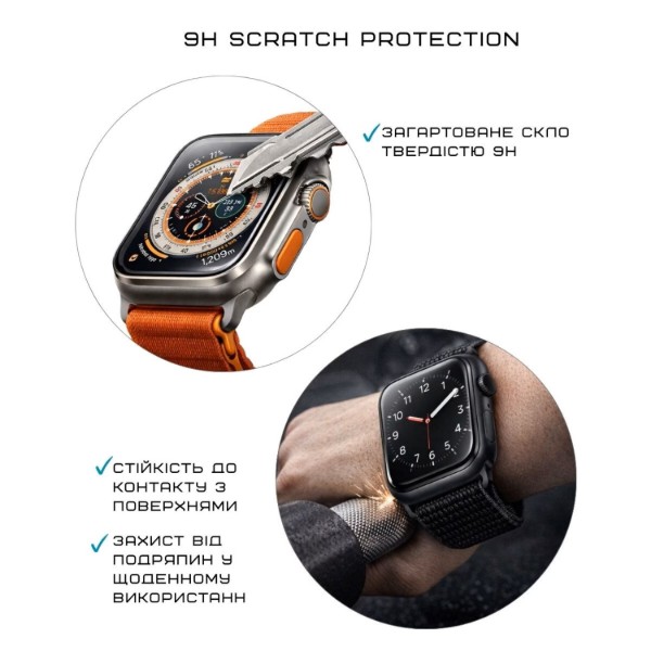Фото - Захисне скло для смарт-годинника Anank 3D Guard Clear Glass for Apple Watch 46mm (6975593907828)