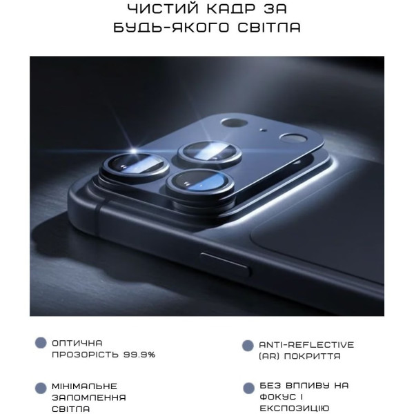 Фото - Захисне скло для смартфону Anank All-in-One Camera Guard Deep Blue for iPhone 17 Pro Max (6975593908030)