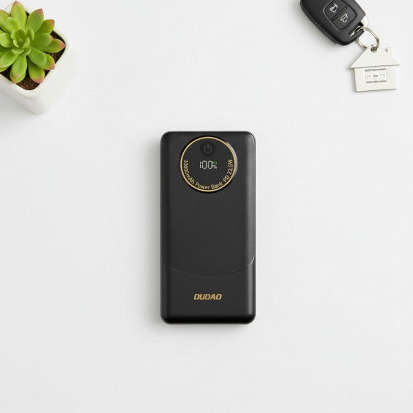 Фото - Батарея мобильная Dudao K12Pro 22,5W PD 10000mAh USB-A, USB-C Black (6976625333882)