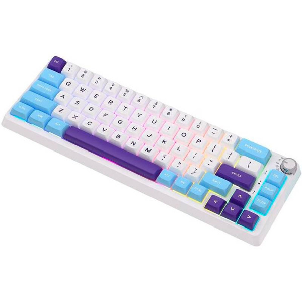 Фото - Клавіатура бездротова ігрова KZZI K68 Pro Wireless Keyboard UA\ENG Blue Sea (6977534870468)