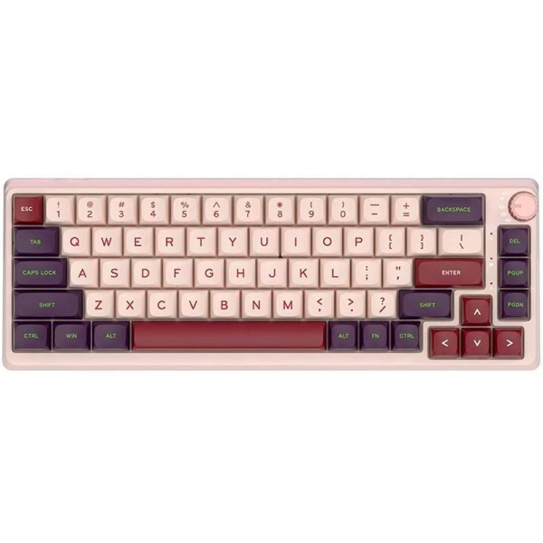 Фото - Клавіатура бездротова ігрова KZZI K68 Pro Wireless Keyboard UA\ENG Nezuko Purple (6977534870475)
