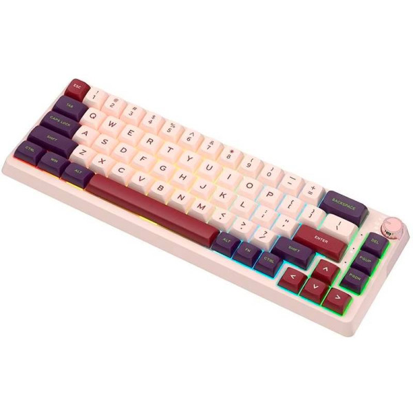 Фото - Клавіатура бездротова ігрова KZZI K68 Pro Wireless Keyboard UA\ENG Nezuko Purple (6977534870475)