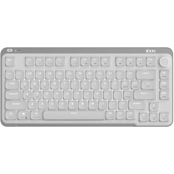 Фото - Клавіатура бездротова ігрова KZZI I75 Wireless Keyboard UA\ENG (Red Switch) Grey (6977534870635)