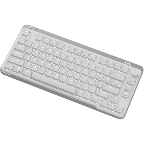 Фото - Клавіатура бездротова ігрова KZZI I75 Wireless Keyboard UA\ENG (Red Switch) Grey (6977534870635)
