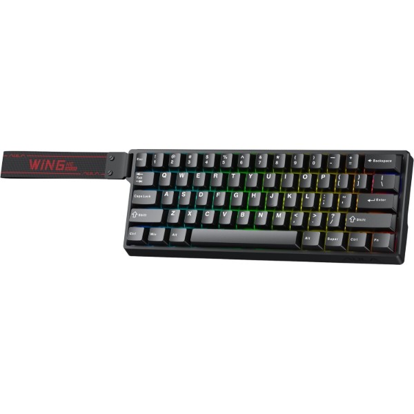 Фото - Клавіатура дротова ігрова Aula WIN60 HE Magnetic switch Black EN/UA (6978080504029)