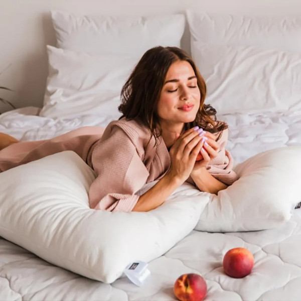 Фото - Подушка стандартная MirSon хлопковая №885 Julia Hand made Средняя 70х70 см (2200003226966)