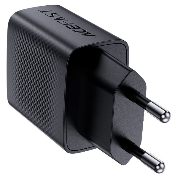Фото - Мережевий зарядний пристрій AceFast A82 PD20W GaN single USB-C charger Black (6974316283232)