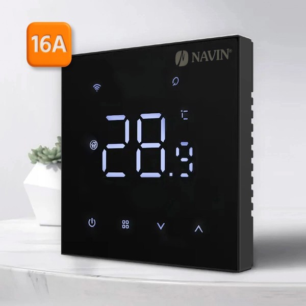 Фото - Терморегулятор Navin WT410B-16А Black (24-260273-8686)