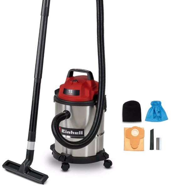 Фото - Пилосос для сухого прибирання з контейнером і мішком Einhell TC-VC 1540 S 900Вт (2347405)