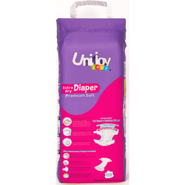 Фото - Одноразові підгузки Unijoy Soft Diapers М 6-9 кг 36 шт. (6998526216187)