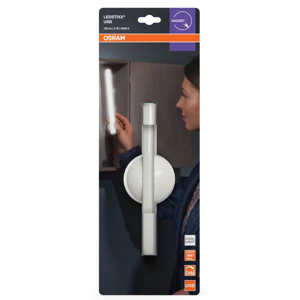 Фото - Світлодіодний світильник Osram LEDSTIXX 2Вт 4000K Silver (4099854497599)